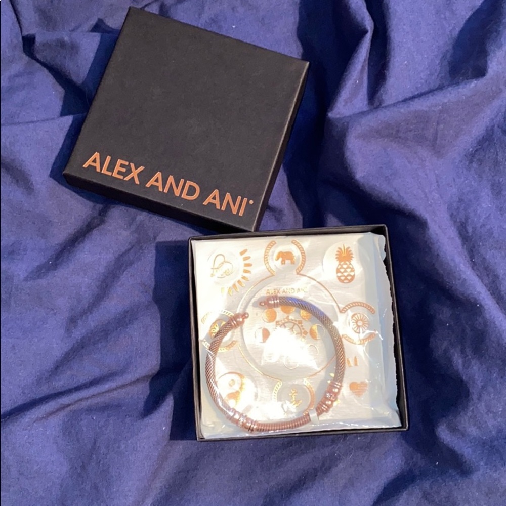 Alex and Ani Rosegold Cuff Bracelet